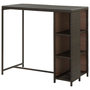 Voir la diapositive 4 : VIDAXL Table de bar avec rangement Marron 120x60x110 cm Resine tressee