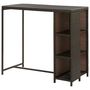 Voir la diapositive 4 : VIDAXL Table de bar avec rangement Marron 120x60x110 cm Resine tressee