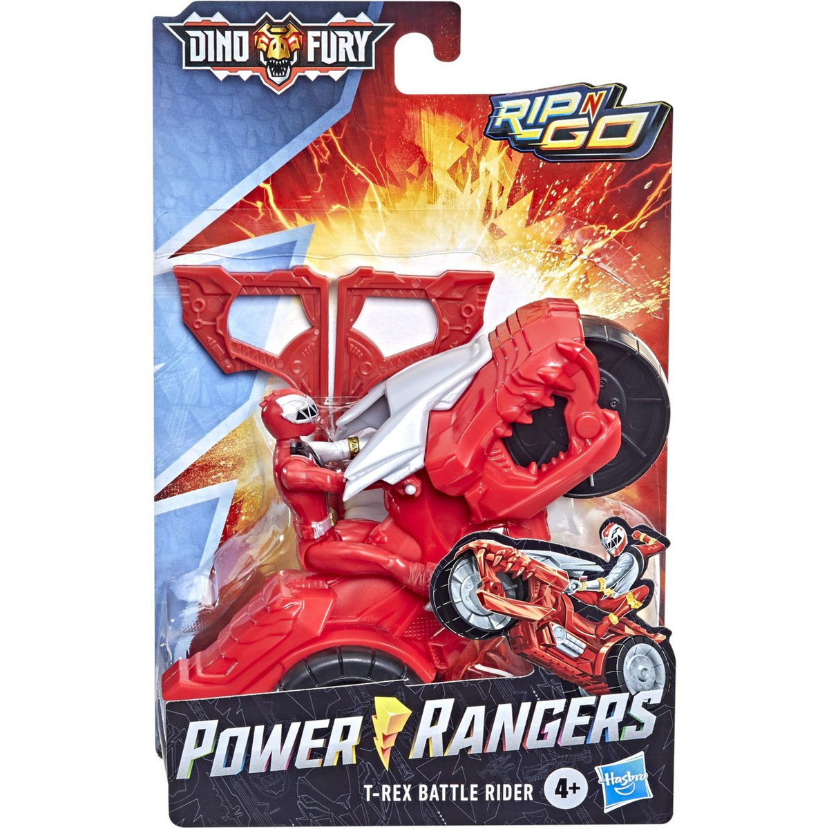 HASBRO Figurine et véhicule Dino Fury Power Ranger Rouge