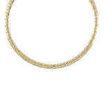 L'ATELIER D'AZUR Collier Femme Maille Haricot - Or Jaune