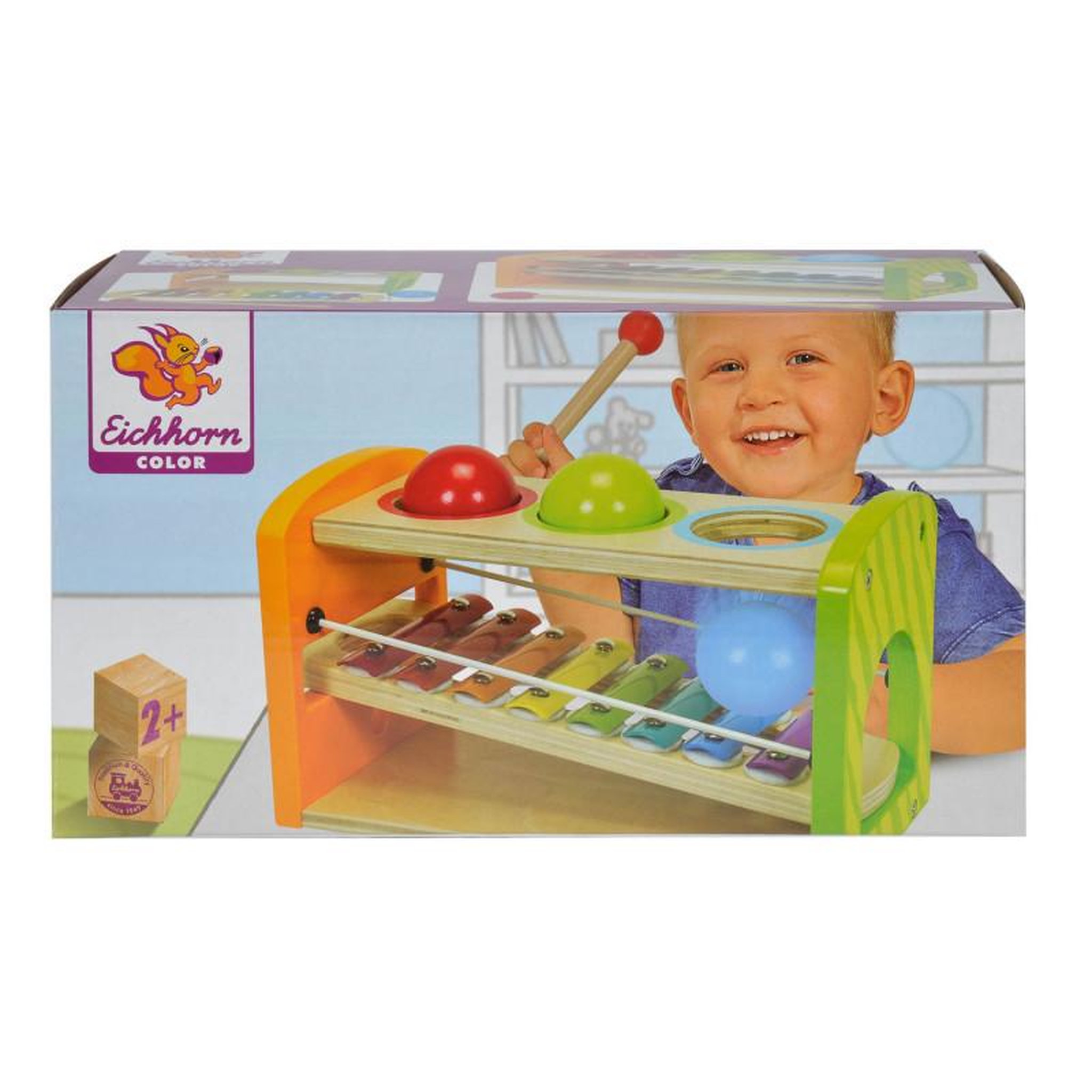 Voir la diapositive 2 : Eichhorn Eichhorn Banc à marteler avec xylophone