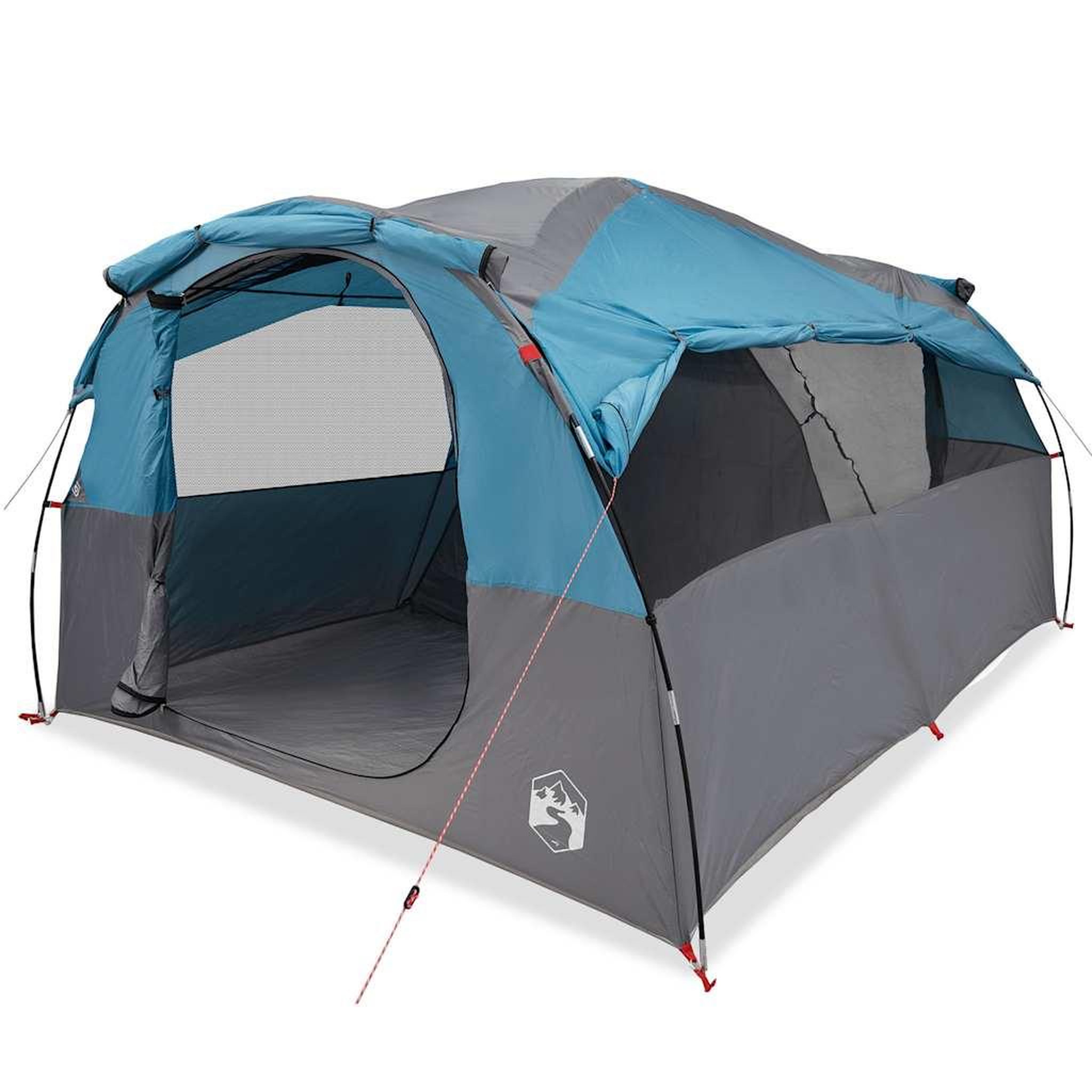 Voir la diapositive 2 : VIDAXL Tente familiale tunnel 6 personnes bleu impermeable