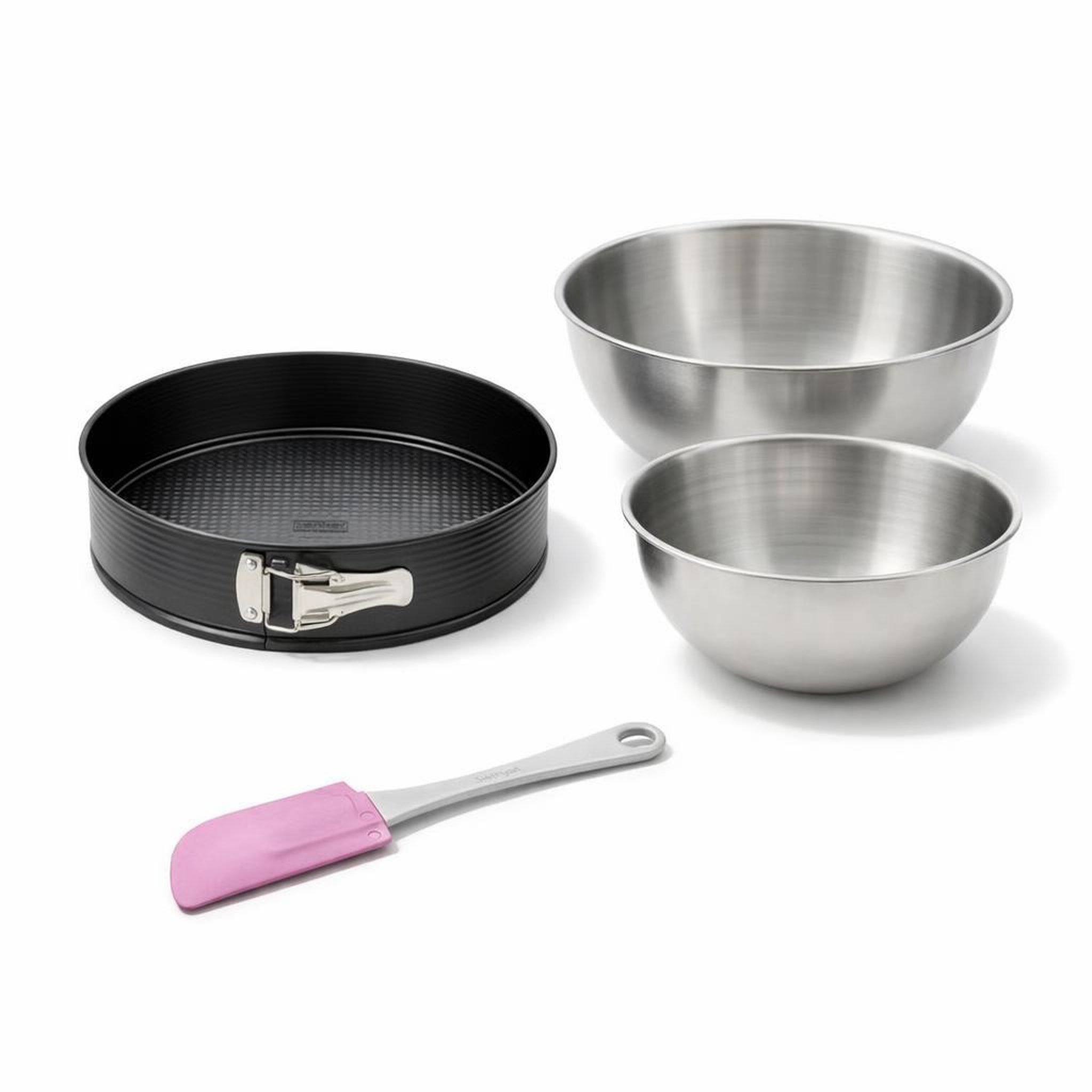 ZENKER Set de 4 ustensiles de pâtisserie moule à manqué 2 bols et spatule pâtisserie black metallic black mettallic zenker  black mettallic