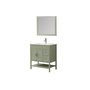 Voir la diapositive 2 : WILSA Ensemble de salle de bain vert 78,3 cm