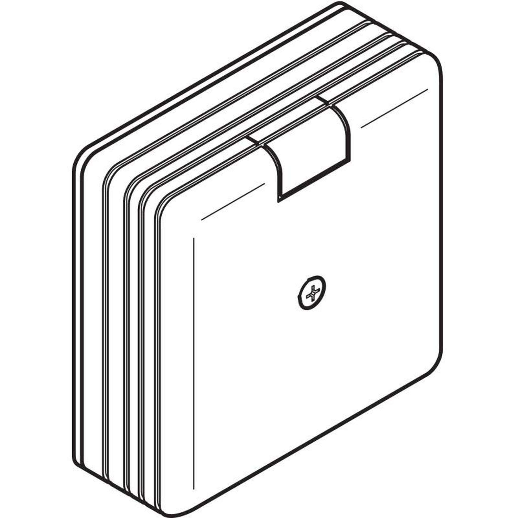 OBO BETTERMANN Boitier de dérivation pour AXIS MS 80X80X35mm REHAU 265686