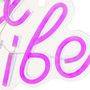 Voir la diapositive 2 : ATMOSPHERA Lampe Murale Néon LED  Good Vibes  40cm Rose
