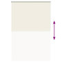Voir la diapositive 5 : VIDAXL Store enrouleur occultant blanc casse 150x230 cm largeur tissu