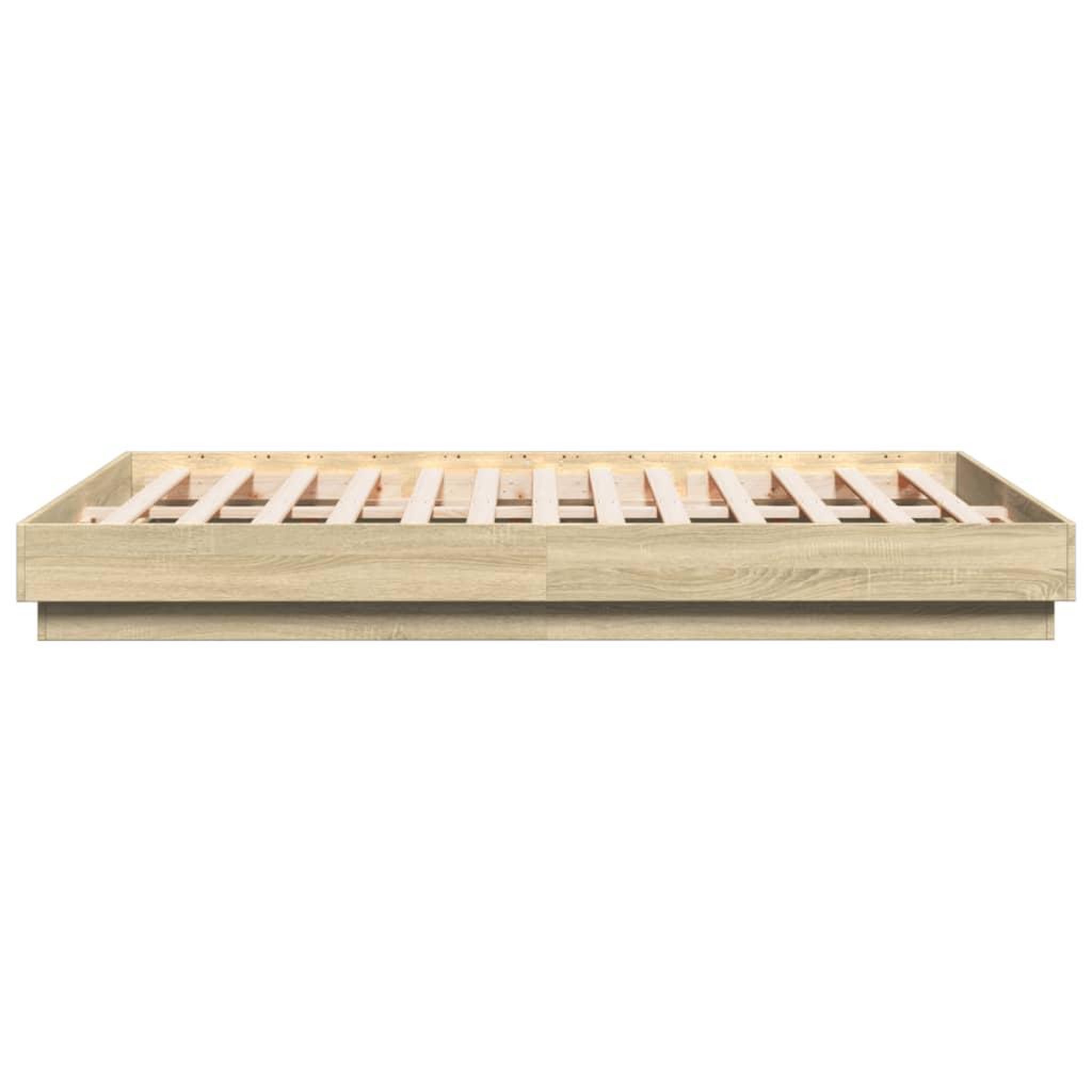 Voir la diapositive 5 : VIDAXL Cadre de lit sans matelas chene sonoma 150x200 cm