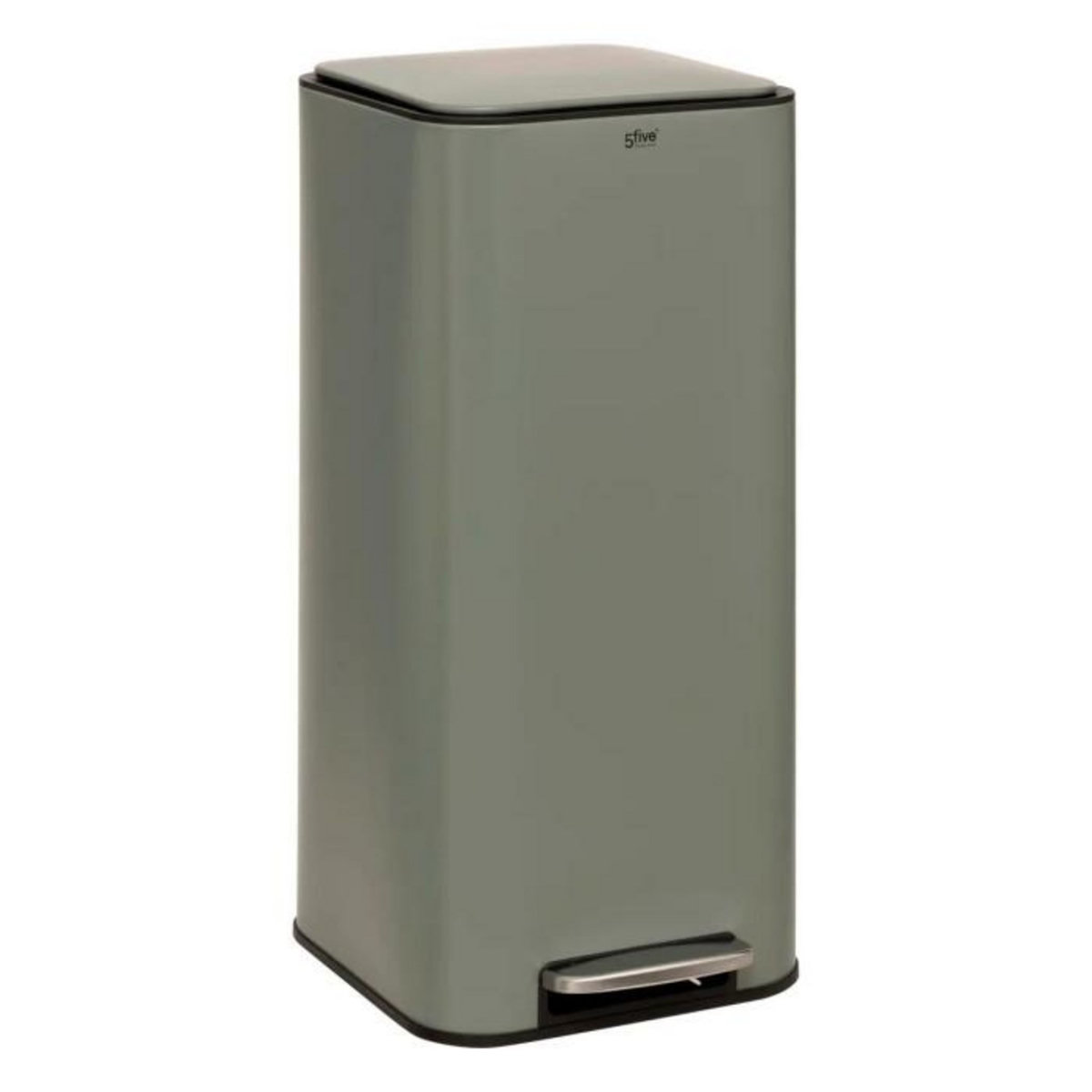 FIVE Poubelle de Cuisine à Pédale en Métal  Delta  30L Vert