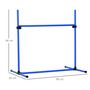 Voir la diapositive 3 : PAWHUT Agility sport pour chiens set de 4 obstacles professionnels avec système de maintien au sol sac transport fourni bleu noir