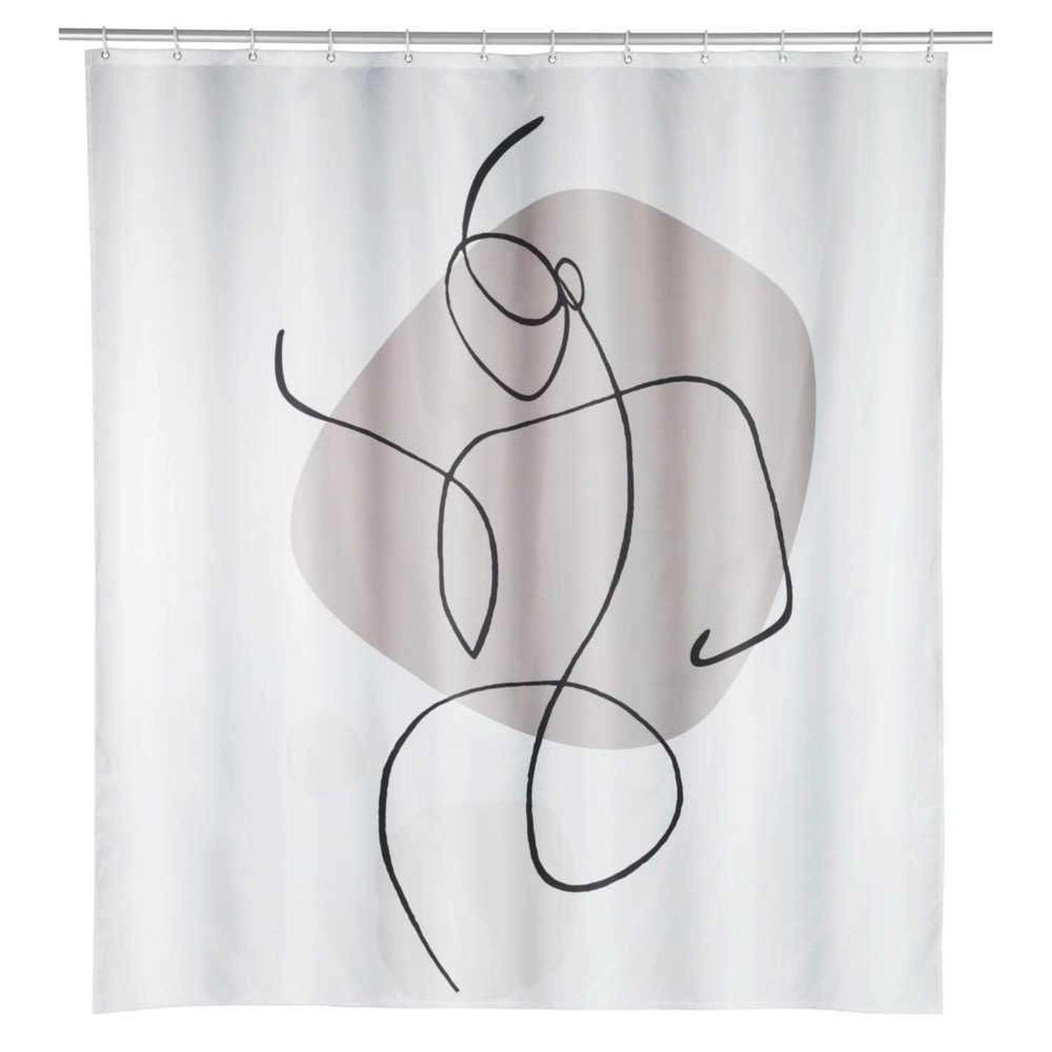 Voir la diapositive 1 : Wenko Rideau de douche à pois