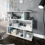 Voir la diapositive 4 : VS VENTA-STOCK Étagère Bibliothèque Bolonia Couleur Blanc 6 étagères, pour Salle à Manger ou Bureau
