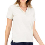 TBS Polo Blanc Femme TBS ADINAPOL. Coloris disponibles : Blanc