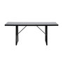 Voir la diapositive 4 : Paris Prix Table de Jardin en Verre  Dallas  193cm Noir