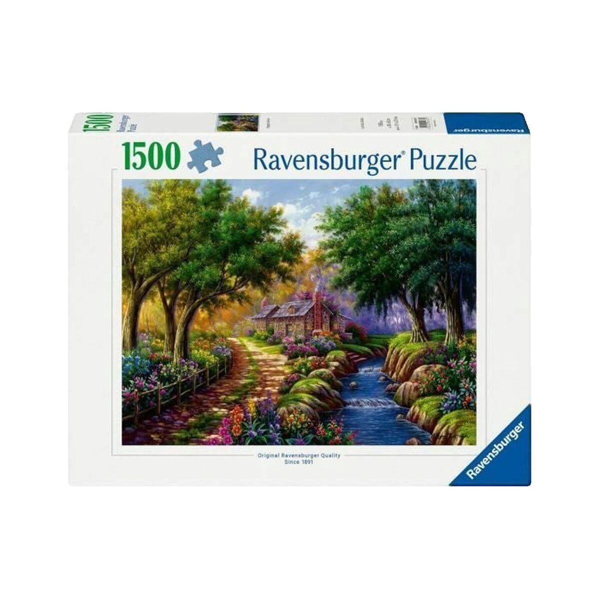 RAVENSBURGER Puzzle Ravensburger Cottage au bord de la rivière 1500 pièces