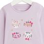 Voir la diapositive 2 : INEXTENSO T-shirt manches longues chat en coton bébé fille