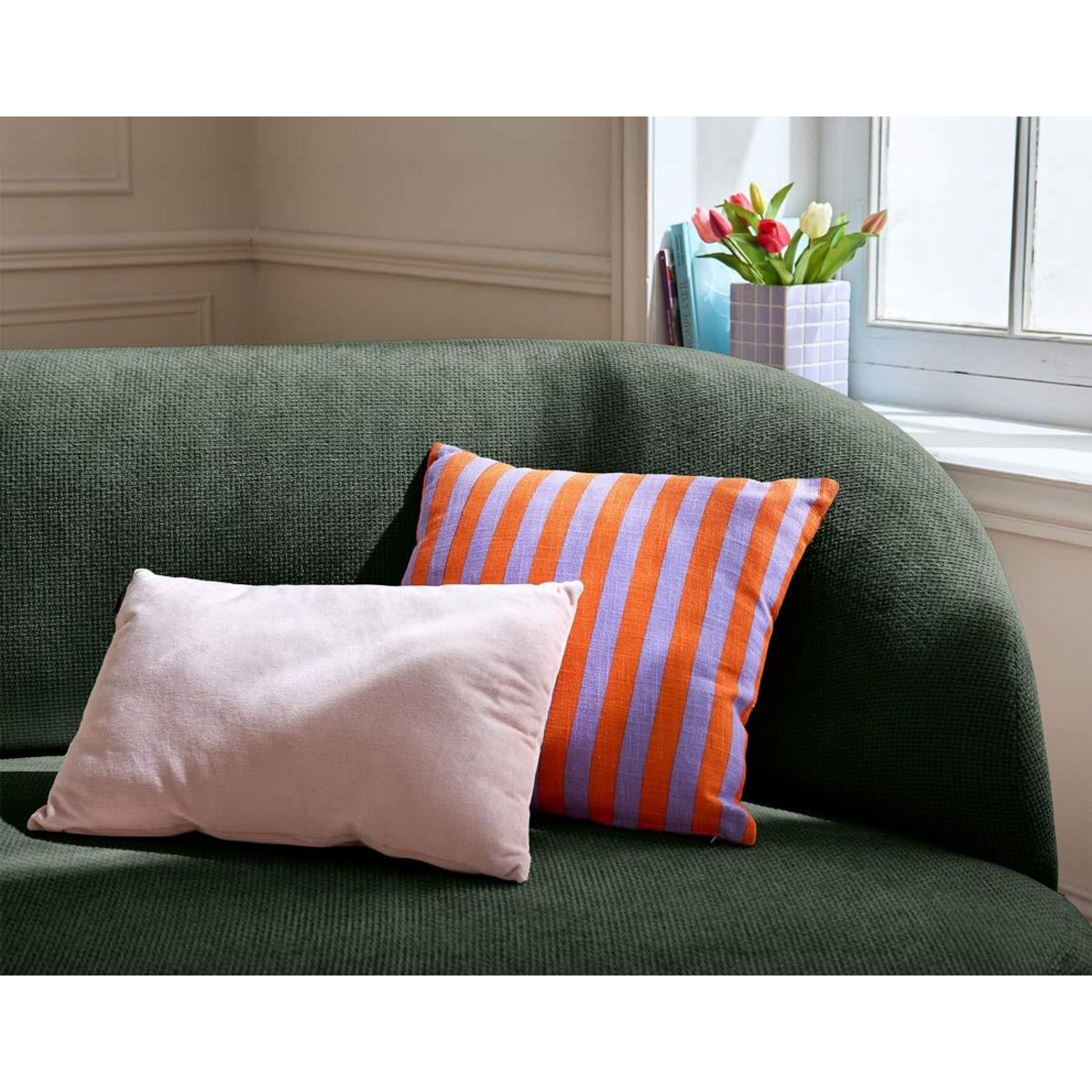 LISA DESIGN Polaris - canapé 3 places - en velours texturé