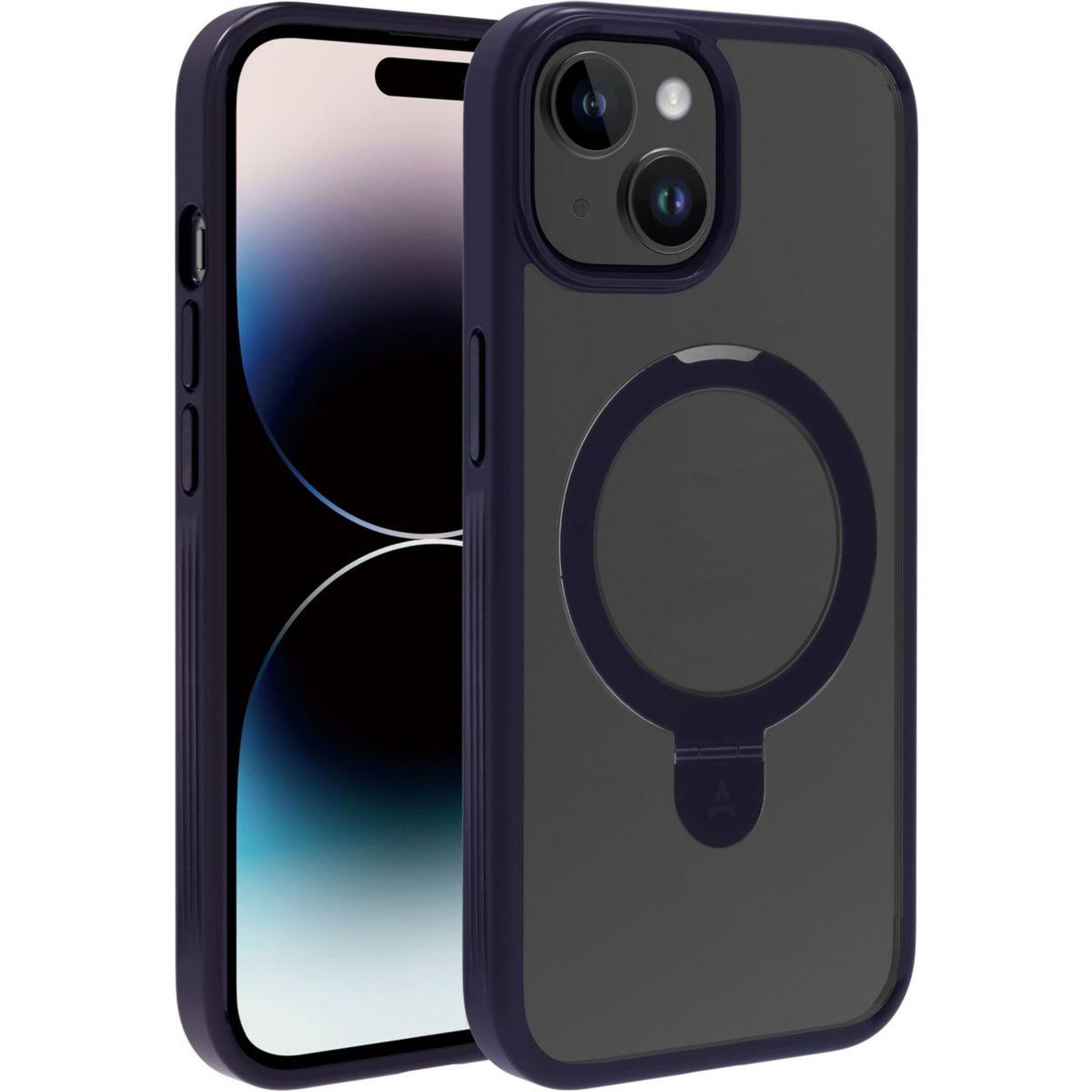 Voir la diapositive 1 : ADEQWAT Coque iPhone 15 MagSafe 2 en 1 - Cosmic Purple