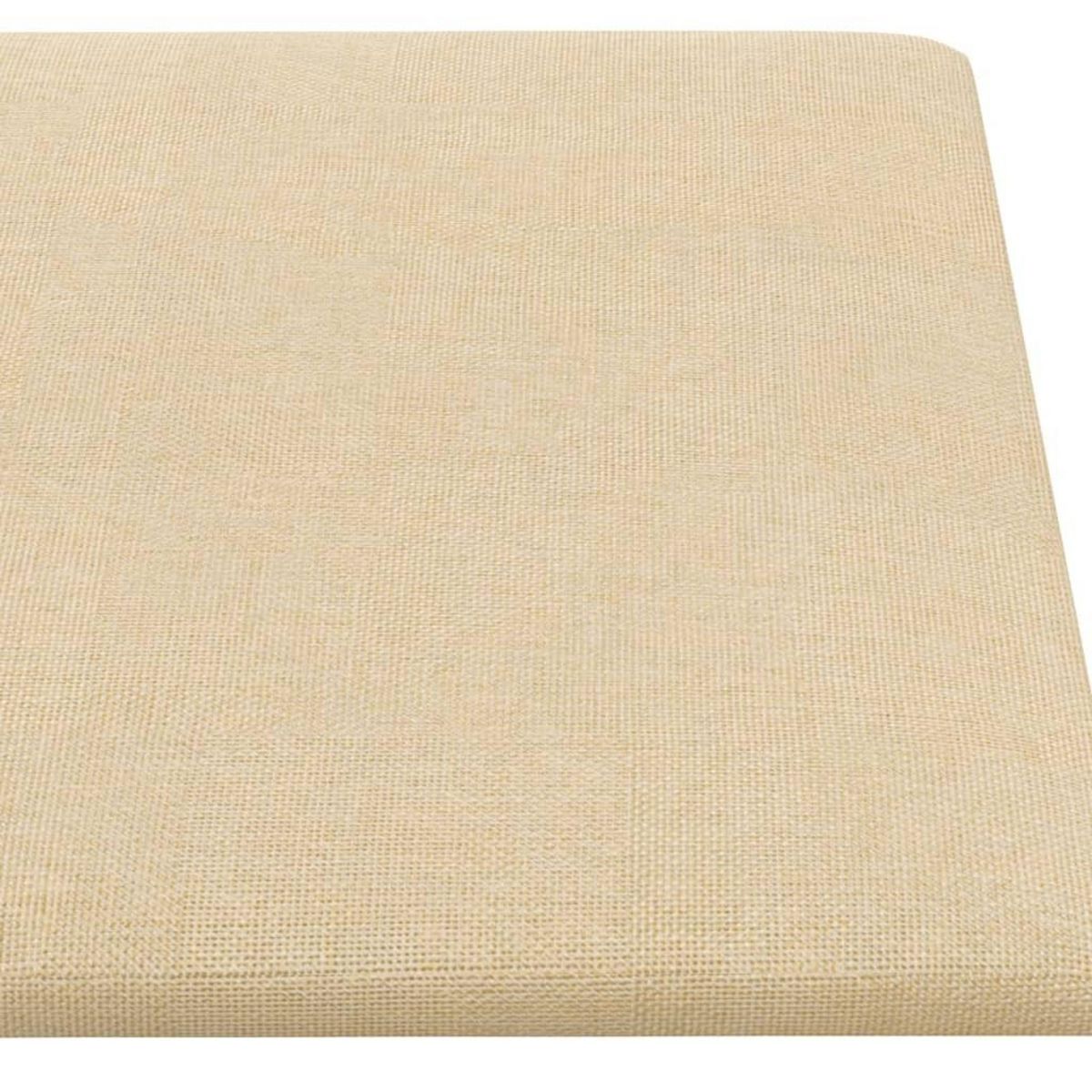 VIDAXL Panneaux muraux 12 pcs Creme 30x15 cm Tissu 0,54 m²