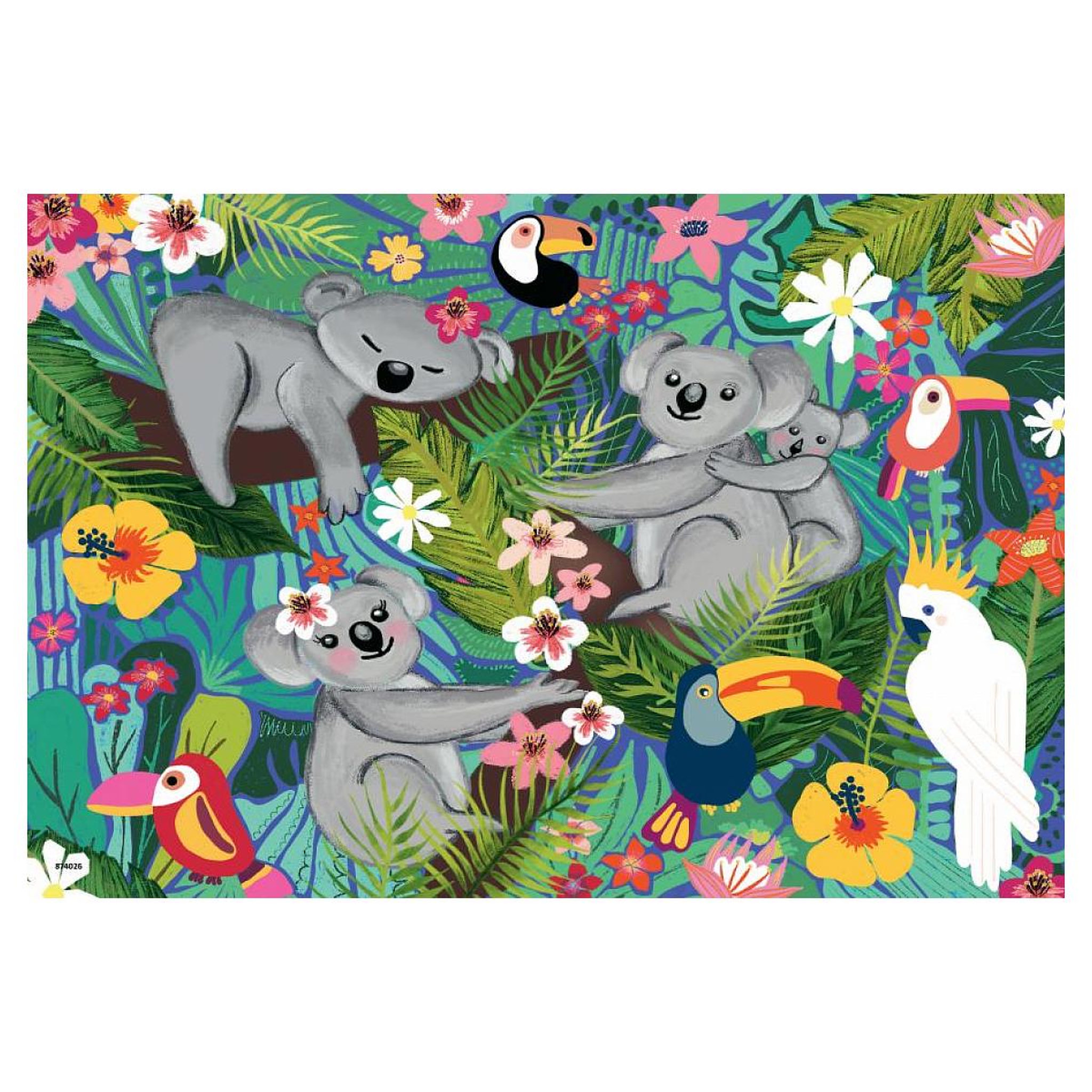 Voir la diapositive 2 : RAVENSBURGER Puzzles 2x24 pieces - koalas et paresseux