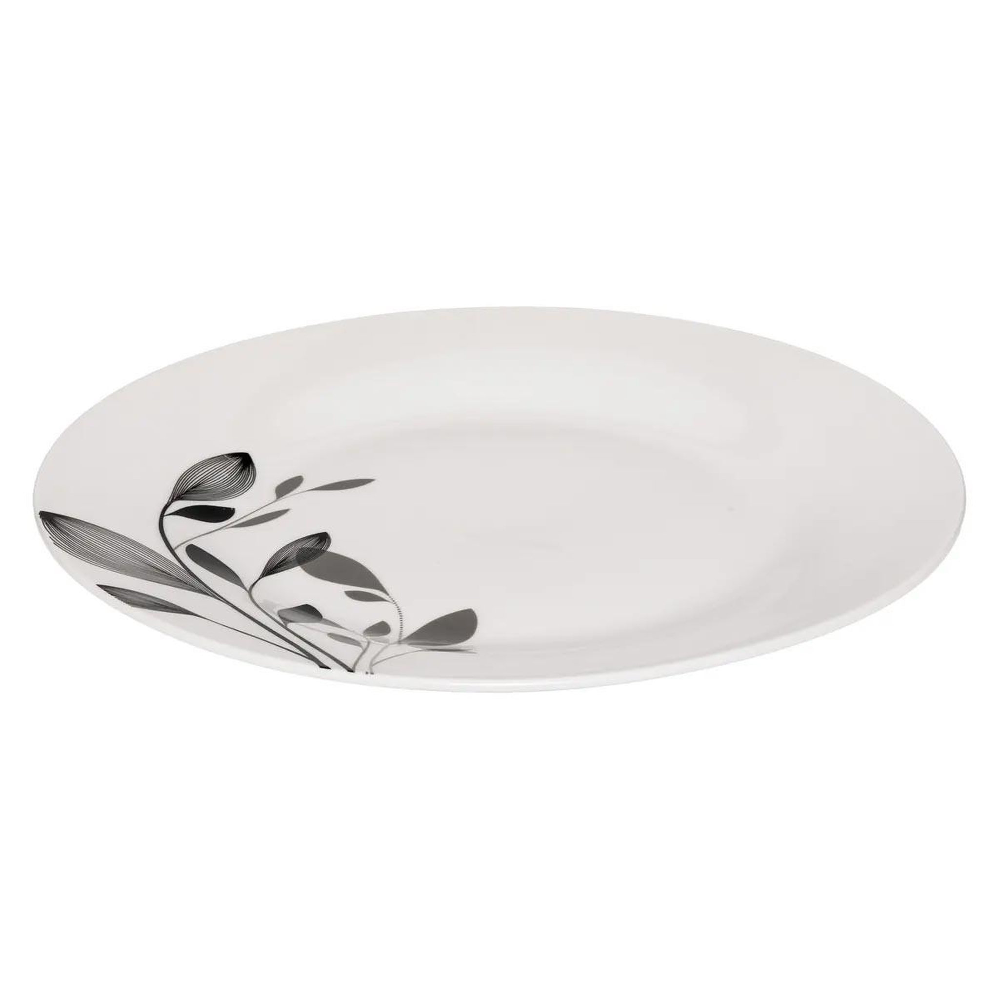 Voir la diapositive 2 : SECRET DE GOURMET Service de table 18 pièces  lila  26cm blanc & noir