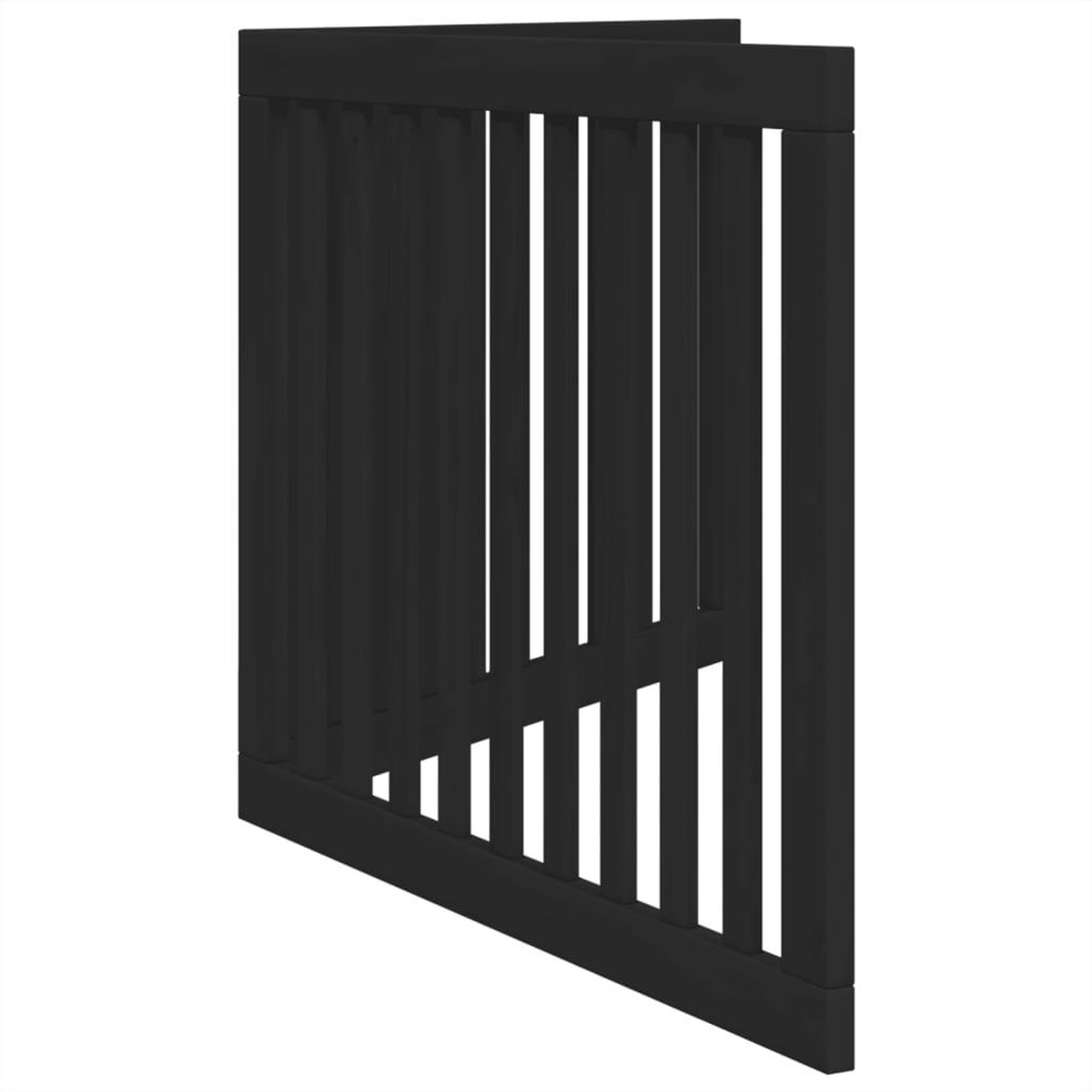 Voir la diapositive 5 : VIDAXL Barriere pour chien pliable 2 panneaux noir bois de peuplier