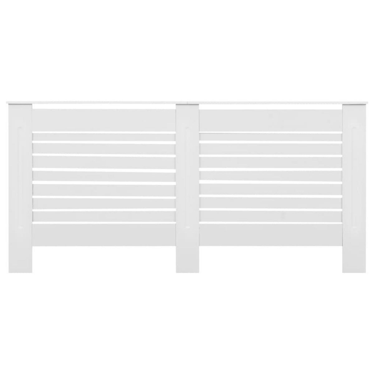 VIDAXL Cache-radiateurs 2 pcs Blanc 172x19x81,5 cm MDF