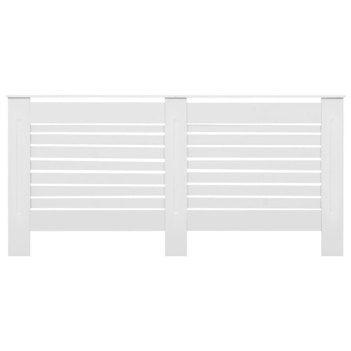 VIDAXL Cache-radiateurs 2 pcs Blanc 172x19x81,5 cm MDF