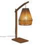 Voir la diapositive 2 : ATMOSPHERA Lampe à poser en arc Palm - Hauteur 55 cm - Beige