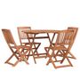 Voir la diapositive 3 : VIDAXL Ensemble a manger de jardin 5 pcs Bois d'acacia solide