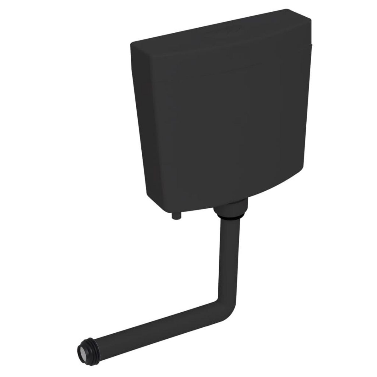 VIDAXL Reservoir de toilette avec entree d'eau inferieure 3/6 L Noir