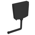 VIDAXL Reservoir de toilette avec entree d'eau inferieure 3/6 L Noir