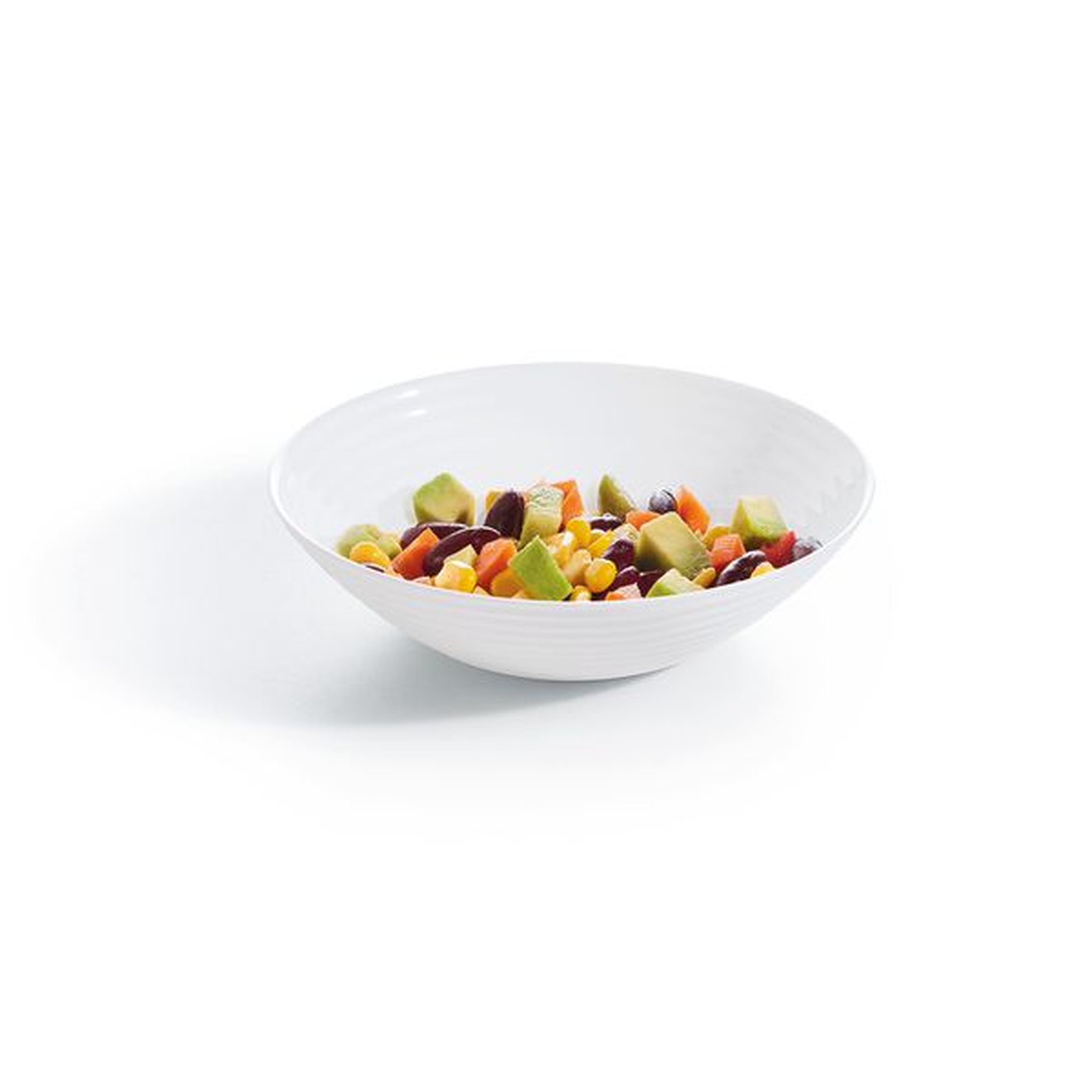 Voir la diapositive 3 : LUMINARC Service d'assiettes 18 pièces en verre HARENA Noir et Blanc