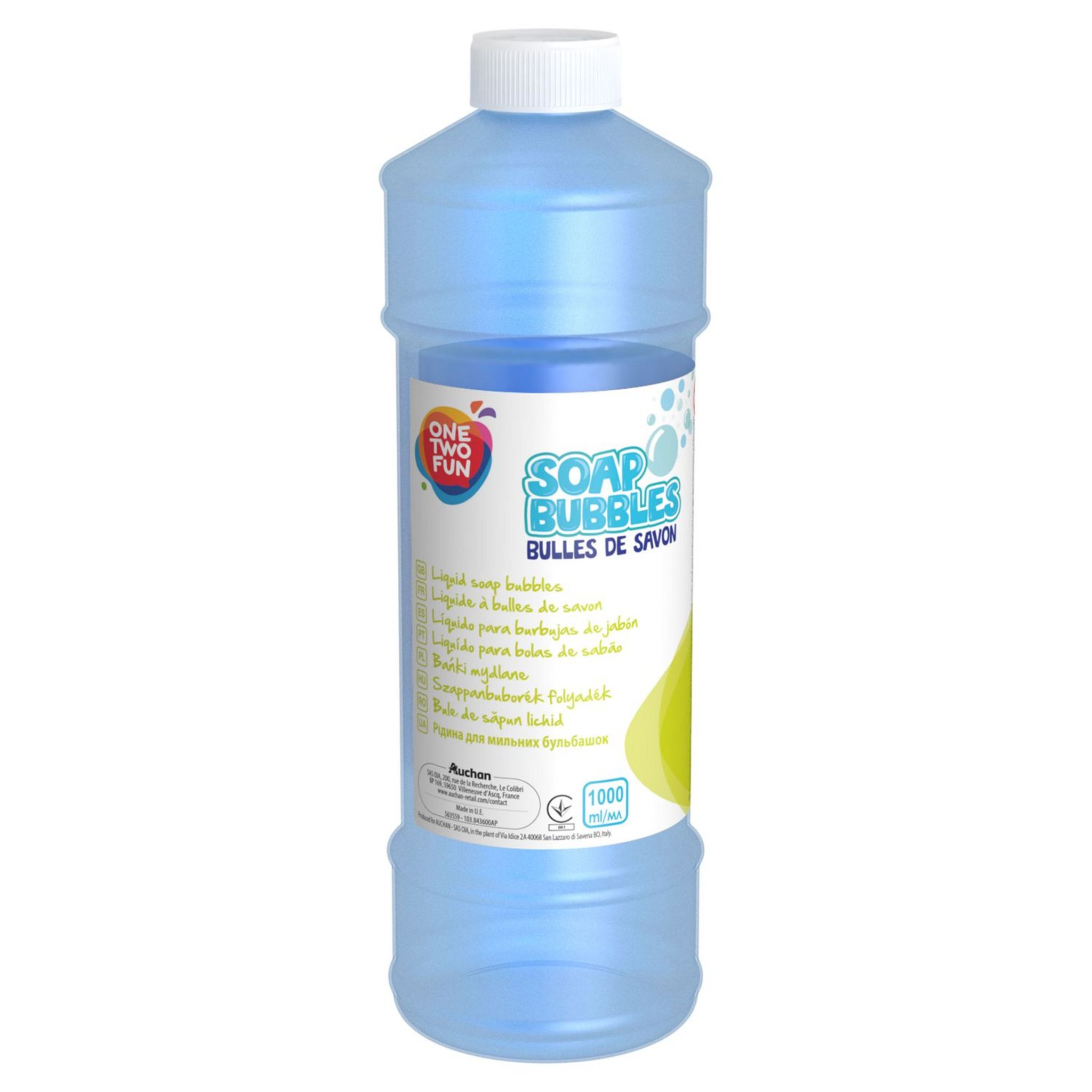 One Two Fun Recharge bulles de savon 1 litre Asst