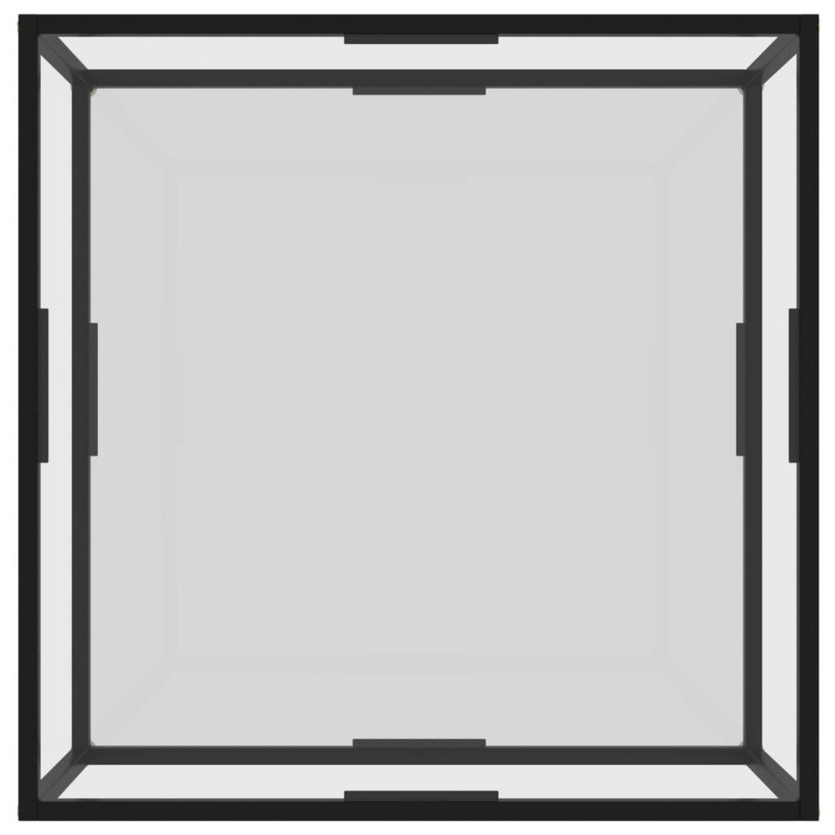VIDAXL Table basse Transparent 80x80x35 cm Verre trempe