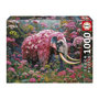 Voir la diapositive 1 : EDUCA Puzzle - EDUCA - Éléphant Fleuri - 1000 pieces - 48x68 cm - Pour adultes - Animaux
