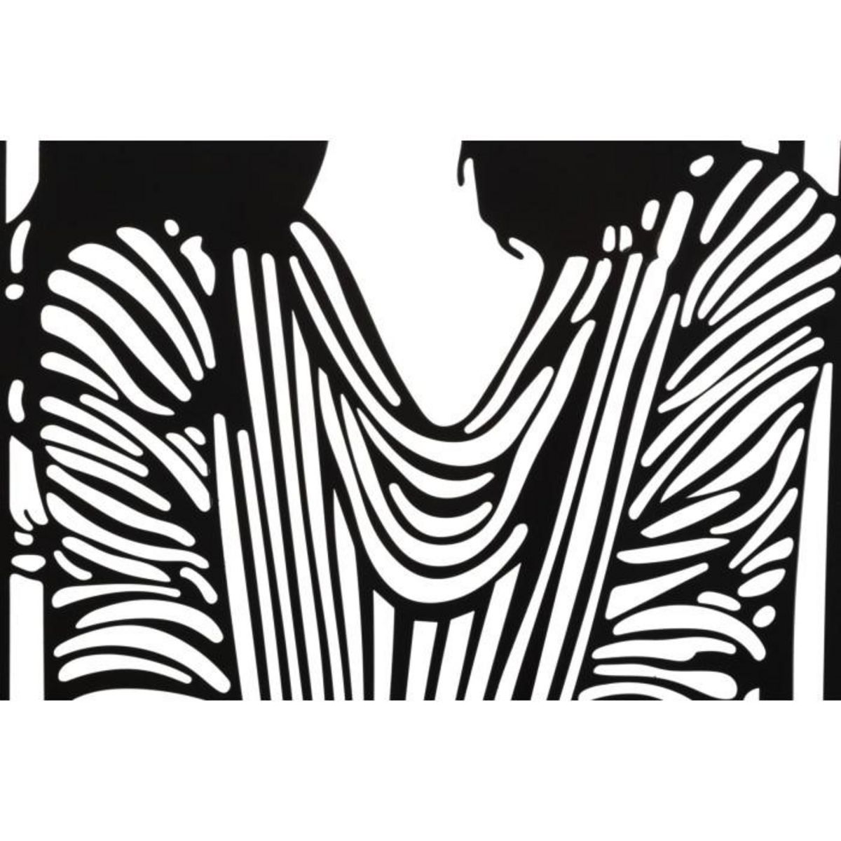 Paris Prix Décoration Murale Encadrée en Métal  Fashion  60cm Noir