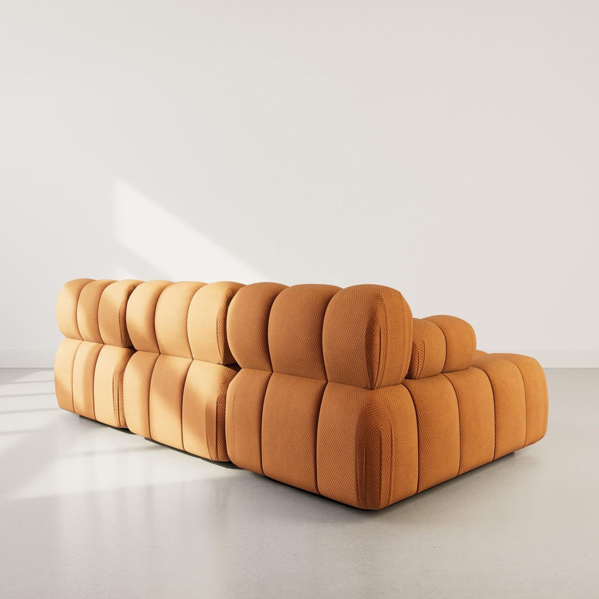 LISA DESIGN Ruby - canapé modulable d'angle gauche 4 places en velours texturé