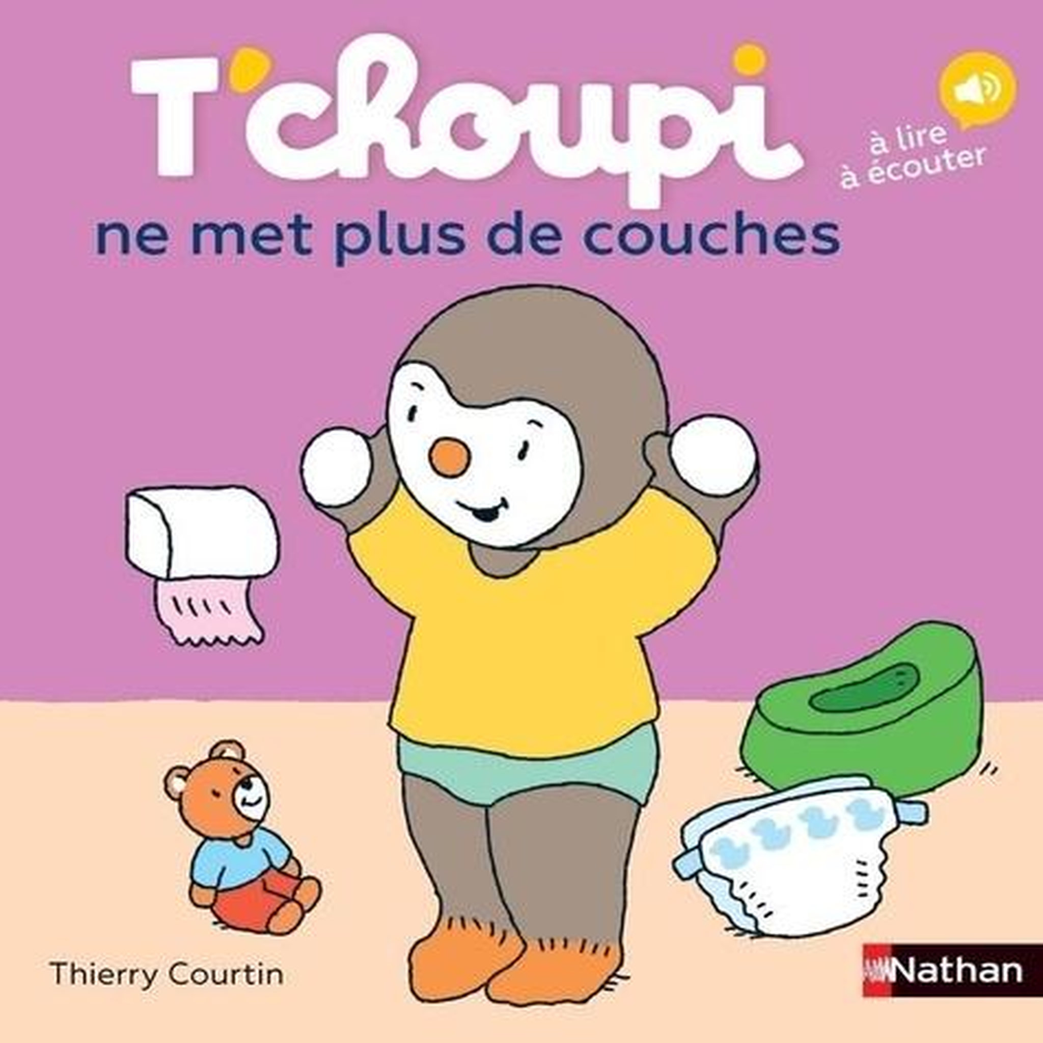 T'CHOUPI, L'AMI DES PETITS TOME 88 : T'CHOUPI NE MET PLUS DE COUCHES. AVEC 1 QR CODE, Courtin Thierry