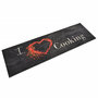 Voir la diapositive 1 : VIDAXL Tapis de cuisine lavable impression cuisine noir 45x150 cm