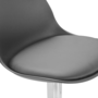 Voir la diapositive 6 : ID MARKET Lot de 2 tabourets de bar KARL design gris