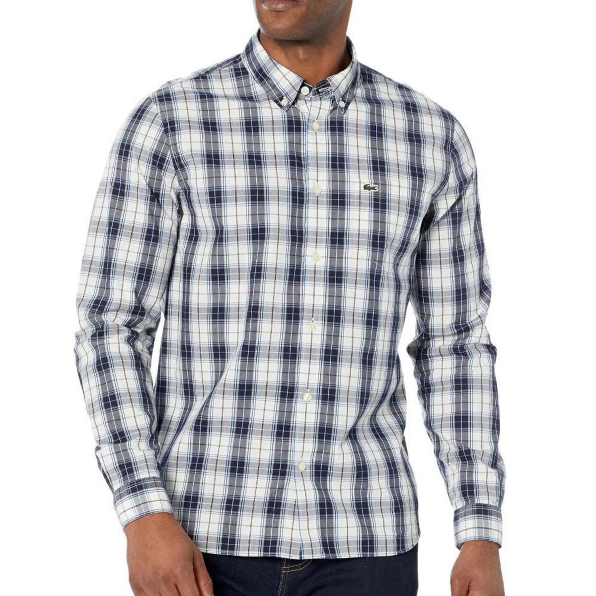 Lacoste Chemise Manches Longues /Bleu Homme Lacoste Laponie