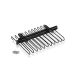 EMUCA SRL Porte-pantalons extractible, Peint en noir