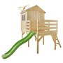 Voir la diapositive 2 : Soulet Cabane de jardin pour enfant avec toboggan - Bois - H2.49m - JOSEPHINE