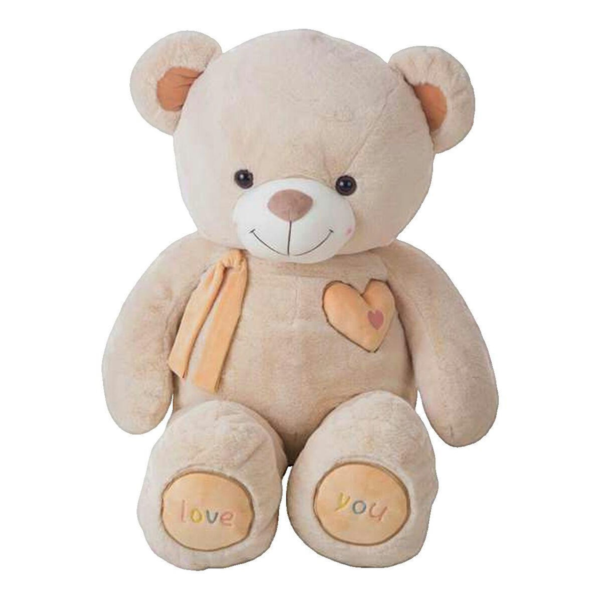 Valentino Ours en peluche Valentino beige 115 cm