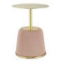 Voir la diapositive 2 : Paris Prix Table d'Appoint Design  Jokai  60cm Rose & Or