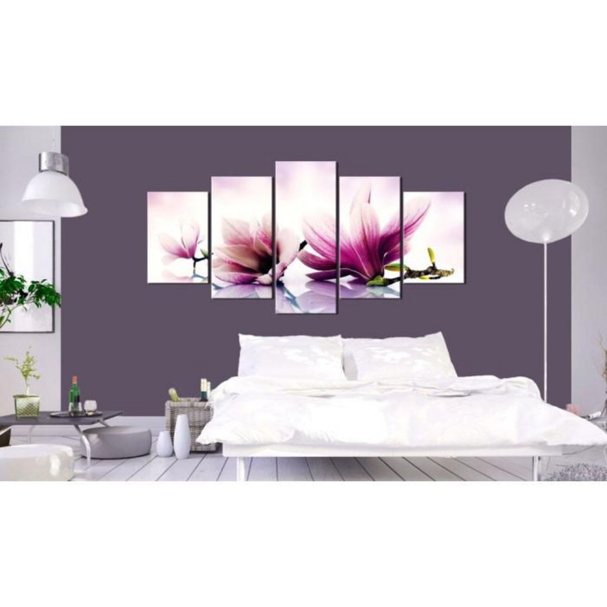 Paris Prix Tableau Imprimé  Fleurs Roses Magnolias