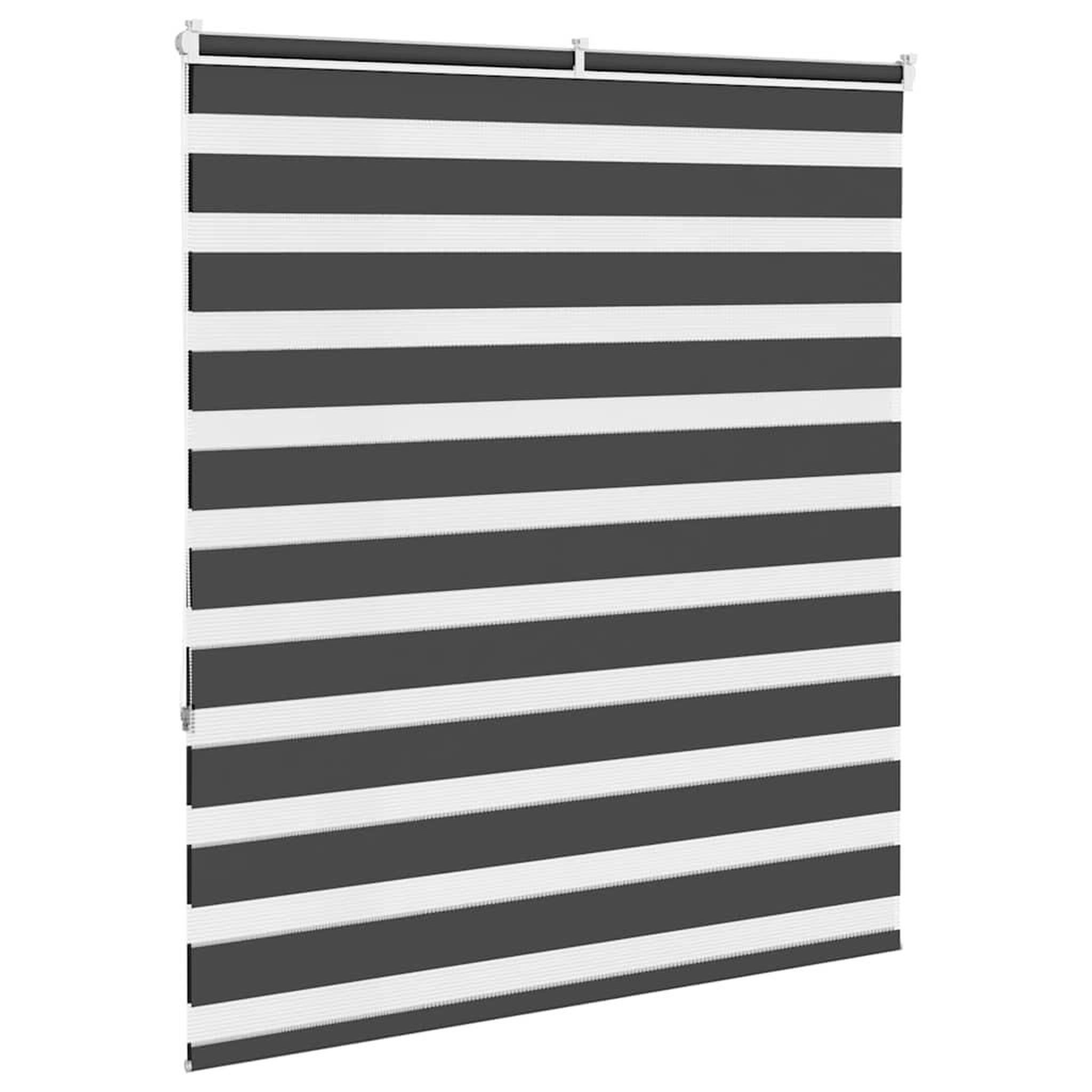 Voir la diapositive 4 : VIDAXL Store zebre noir 130x150 cm largeur du tissu 125,9 cm polyester