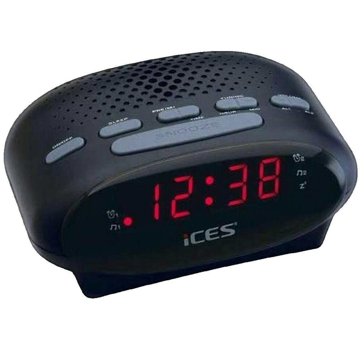 Lenco Radio-réveil Lenco ICES ICR-210 noir