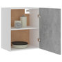 Voir la diapositive 4 : VIDAXL Armoire suspendue Gris beton 50x31x60 cm Bois d'ingenierie